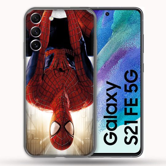 Coque Pour Samsung Galaxy S21 FE Spiderman Invers