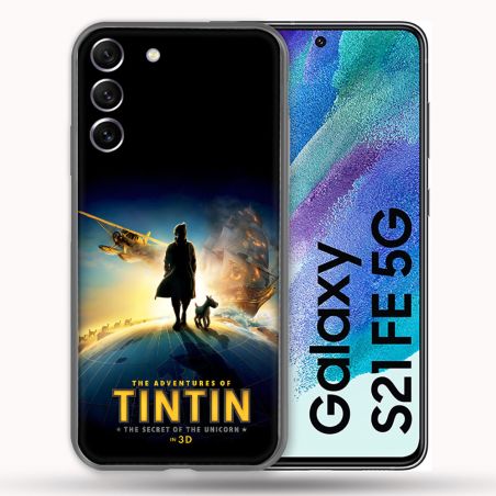 Coque Pour Samsung Galaxy S21 FE Tintin Affiche