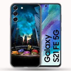 Coque Pour Samsung Galaxy S21 FE Tortue Ninja Ville