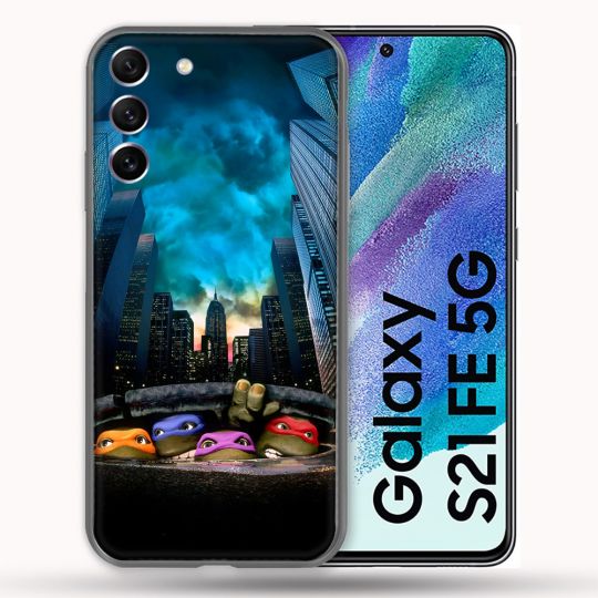 Coque Pour Samsung Galaxy S21 FE Tortue Ninja Ville