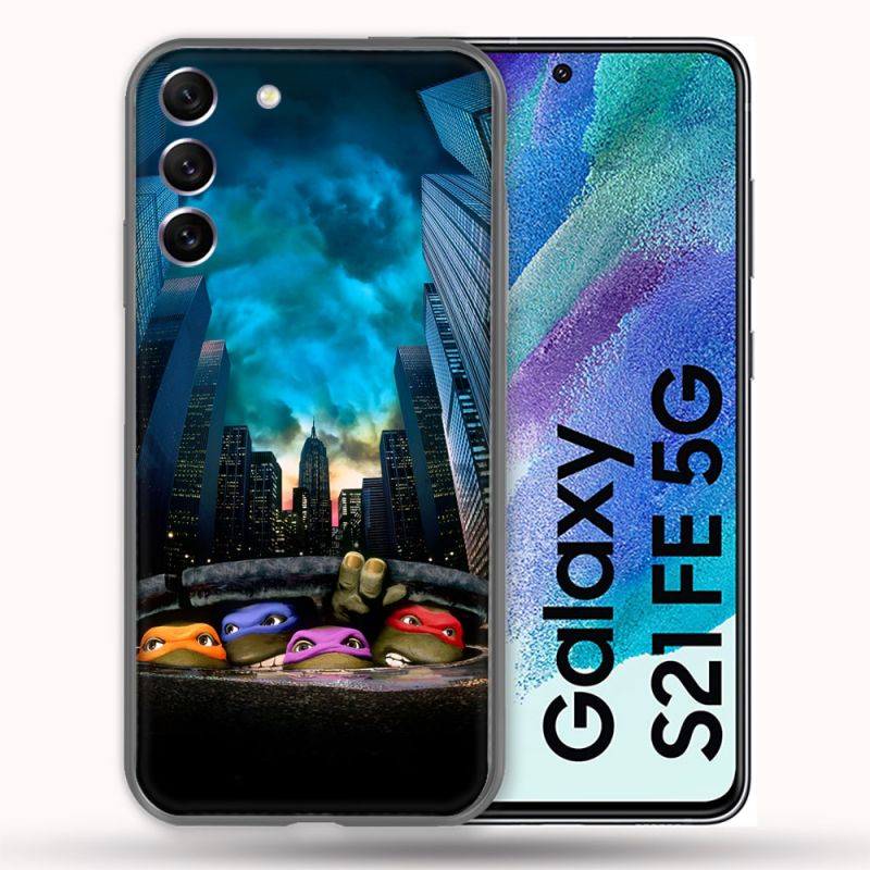 Coque Pour Samsung Galaxy S21 FE Tortue Ninja Ville