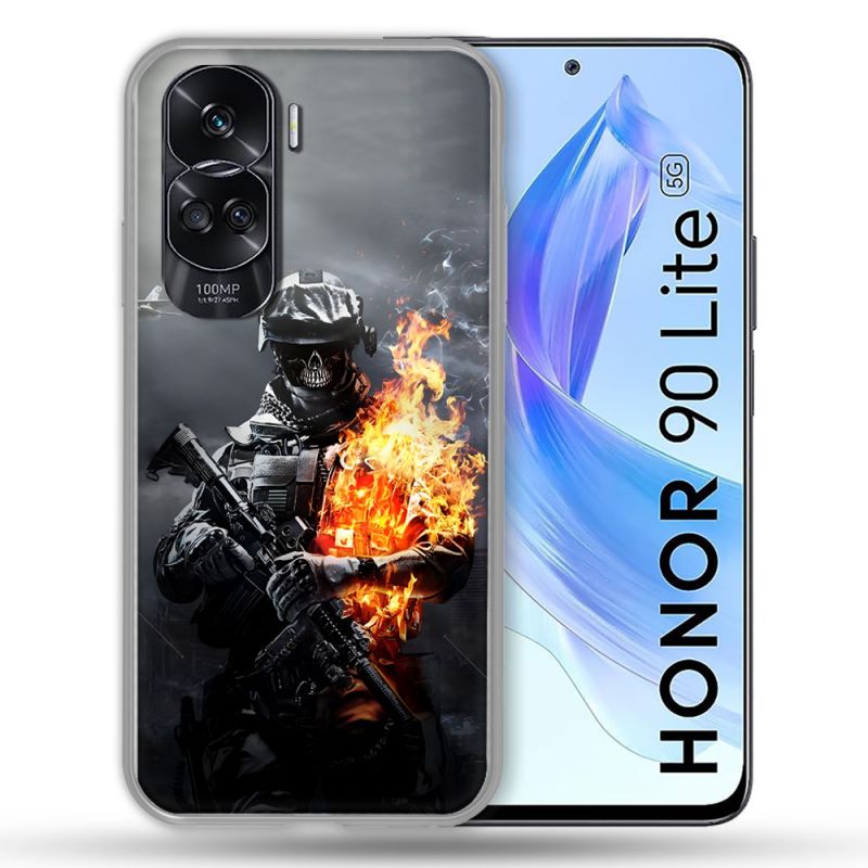Coque Pour Honor 90 Lite 5G Call Of Duty Squelette