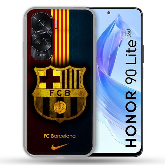Coque Pour Honor 90 Lite 5G Foot FC Barcelone Vintage