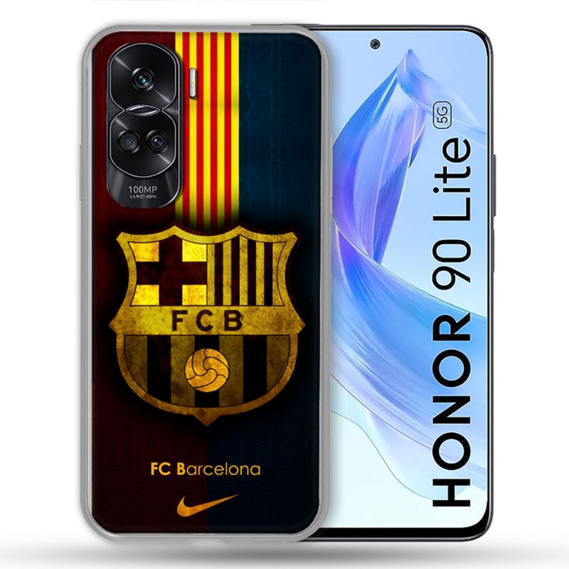 Coque Pour Honor 90 Lite 5G Foot FC Barcelone Vintage