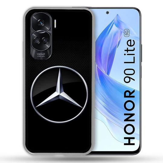 Coque Pour Honor 90 Lite 5G Mercedes Carbone