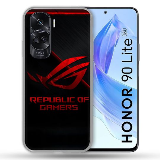 Coque Pour Honor 90 Lite 5G ROG Rouge