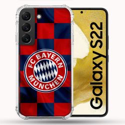 Coque Pour Samsung Galaxy S22 Foot Bayern Munich Carreaux