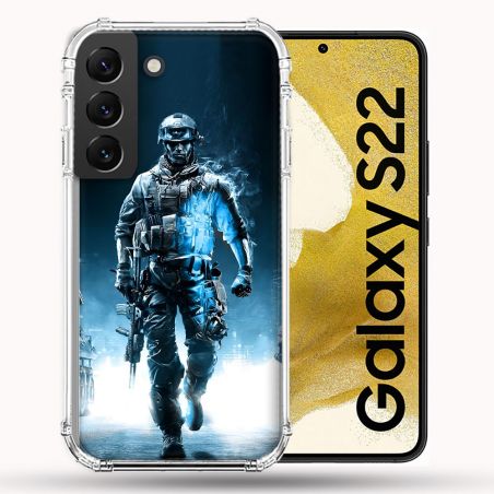 Coque Pour Samsung Galaxy S22 Call Of Duty Guerrier
