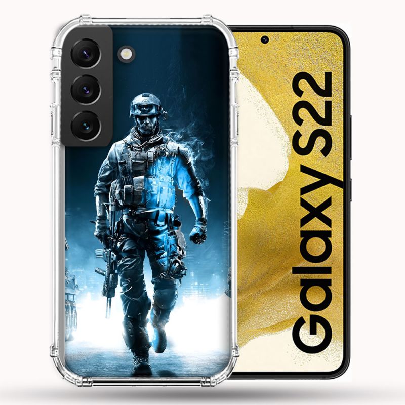 Coque Pour Samsung Galaxy S22 Call Of Duty Guerrier