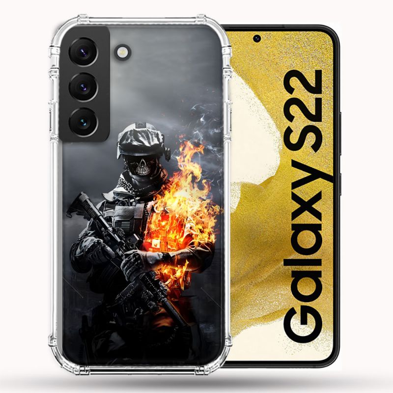 Coque Pour Samsung Galaxy S22 Call Of Duty Squelette