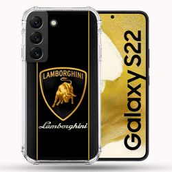 Coque Pour Samsung Galaxy S22 Lamborghini Carbone
