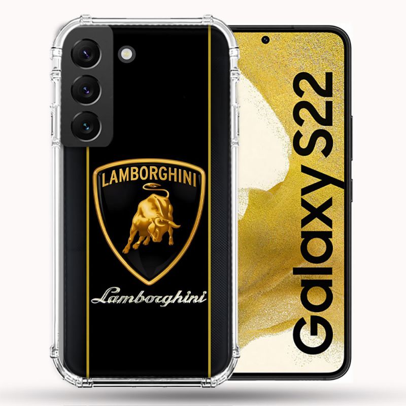 Coque Pour Samsung Galaxy S22 Lamborghini Carbone