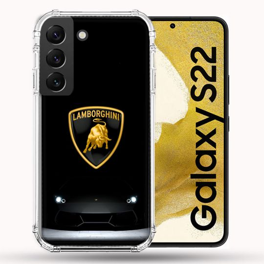 Coque Pour Samsung Galaxy S22 Lamborghini Noir