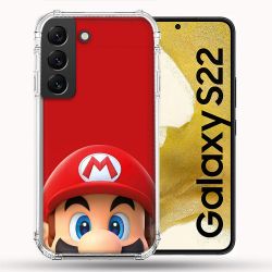 Coque Pour Samsung Galaxy S22 Mario Rouge