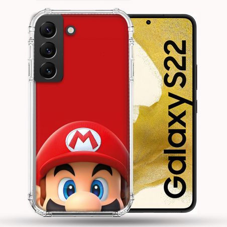 Coque Pour Samsung Galaxy S22 Mario Rouge