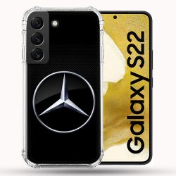 Coque Pour Samsung Galaxy S22 Mercedes Carbone