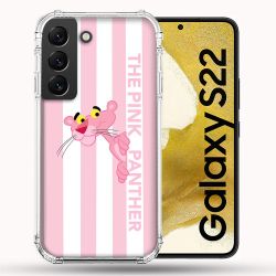 Coque Pour Samsung Galaxy S22 Panthere Rose