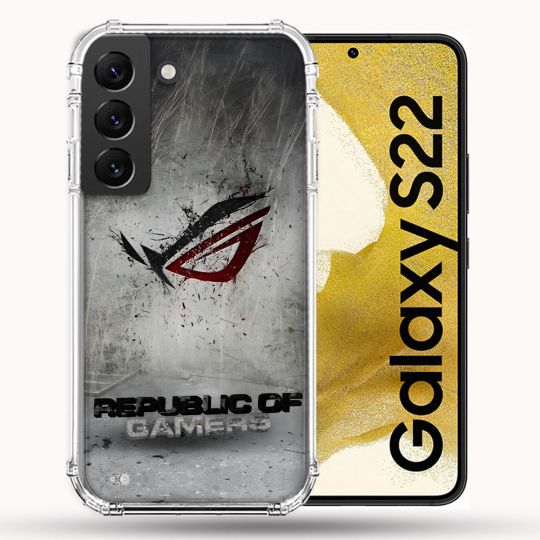 Coque Pour Samsung Galaxy S22 ROG Gris