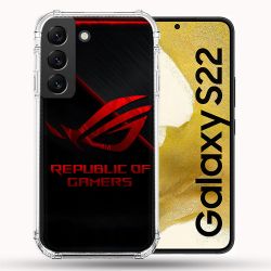 Coque Pour Samsung Galaxy S22 ROG Rouge