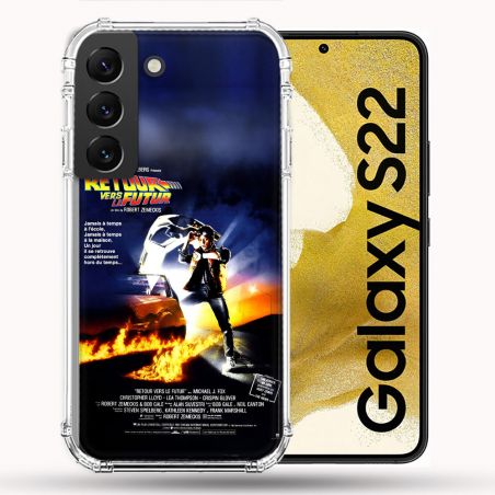 Coque Pour Samsung Galaxy S22 Retour Vers Le Futur Affiche