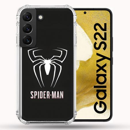 Coque Pour Samsung Galaxy S22 Spiderman Logo