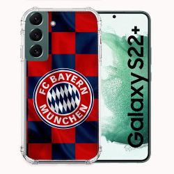 Coque Pour Samsung Galaxy S22 Plus Foot Bayern Munich Carreaux