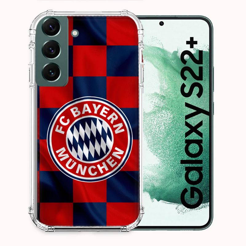 Coque Pour Samsung Galaxy S22 Plus Foot Bayern Munich Carreaux