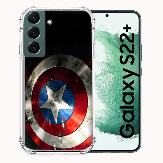 Coque Pour Samsung Galaxy S22 Plus Captain America Bouclier