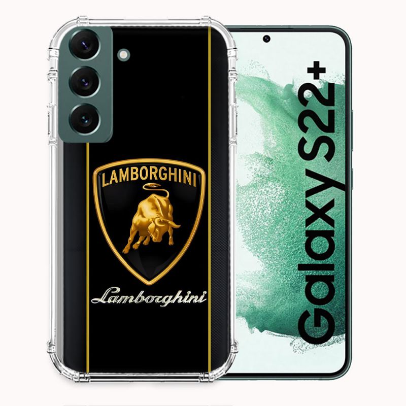 Coque Pour Samsung Galaxy S22 Plus Lamborghini Carbone