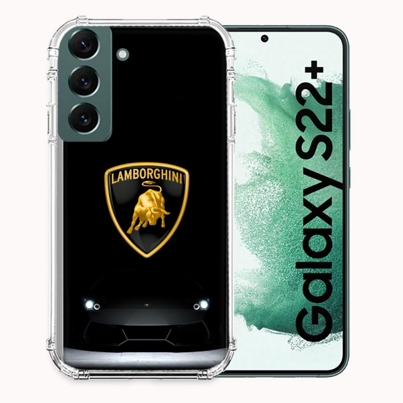 Coque Pour Samsung Galaxy S22 Plus Lamborghini Noir