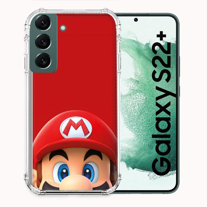 Coque Pour Samsung Galaxy S22 Plus Mario Rouge