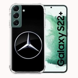 Coque Pour Samsung Galaxy S22 Plus Mercedes Carbone