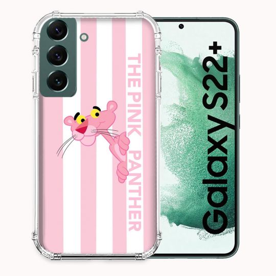 Coque Pour Samsung Galaxy S22 Plus Panthere Rose