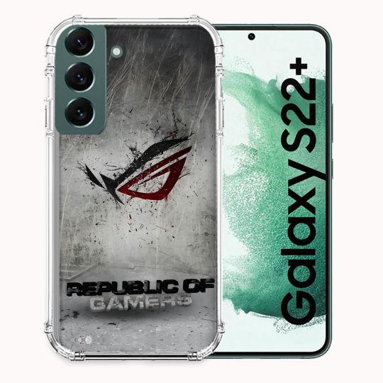 Coque Pour Samsung Galaxy S22 Plus ROG Gris
