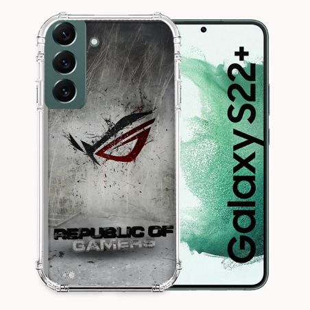 Coque Pour Samsung Galaxy S22 Plus ROG Gris