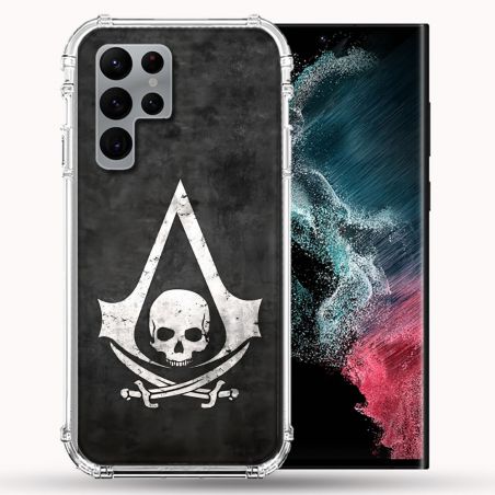 Coque Pour Samsung Galaxy S22 Ultra Assassin Creed Tete Mort