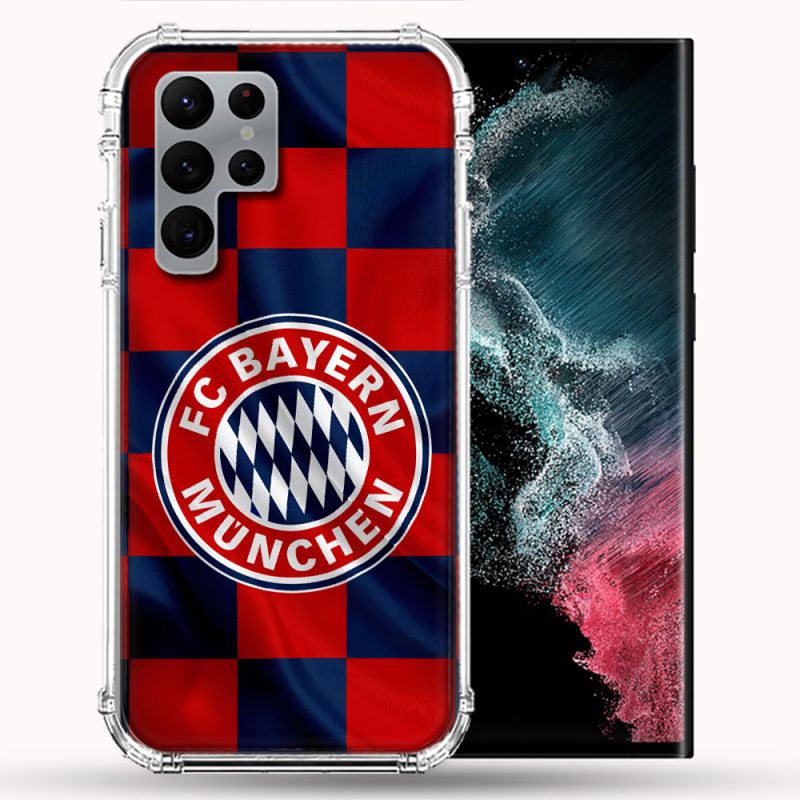 Coque Pour Samsung Galaxy S22 Ultra Foot Bayern Munich Carreaux