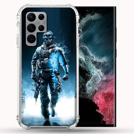 Coque Pour Samsung Galaxy S22 Ultra Call Of Duty Guerrier