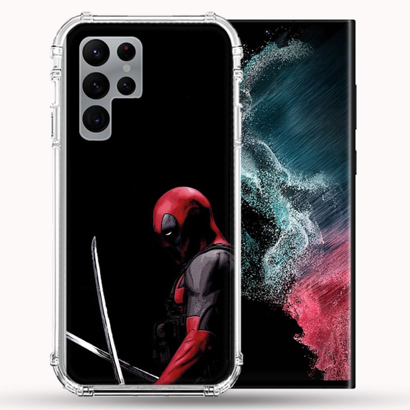 Coque Pour Samsung Galaxy S22 Ultra Deadpool Epee