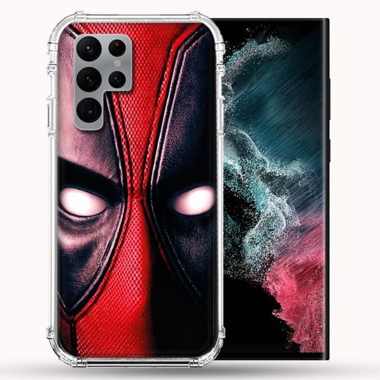 Coque Pour Samsung Galaxy S22 Ultra Deadpool Yeux