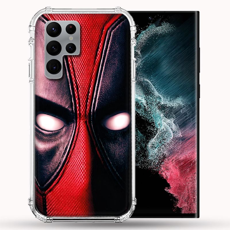 Coque Pour Samsung Galaxy S22 Ultra Deadpool Yeux