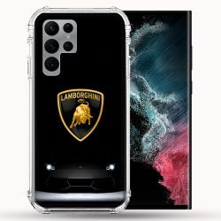 Coque Pour Samsung Galaxy S22 Ultra Lamborghini Noir