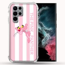 Coque Pour Samsung Galaxy S22 Ultra Panthere Rose