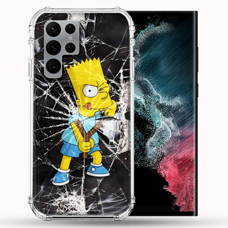 Coque Pour Samsung Galaxy S22 Ultra Simpson Bart