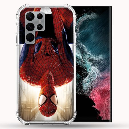 Coque Pour Samsung Galaxy S22 Ultra Spiderman Invers