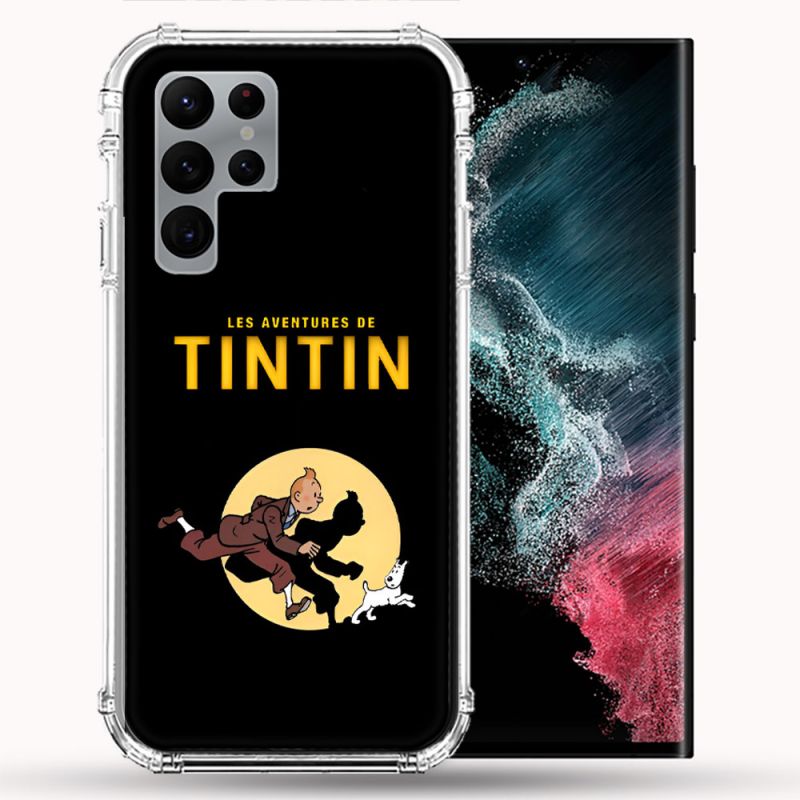 Coque Pour Samsung Galaxy S22 Ultra Tintin Classique