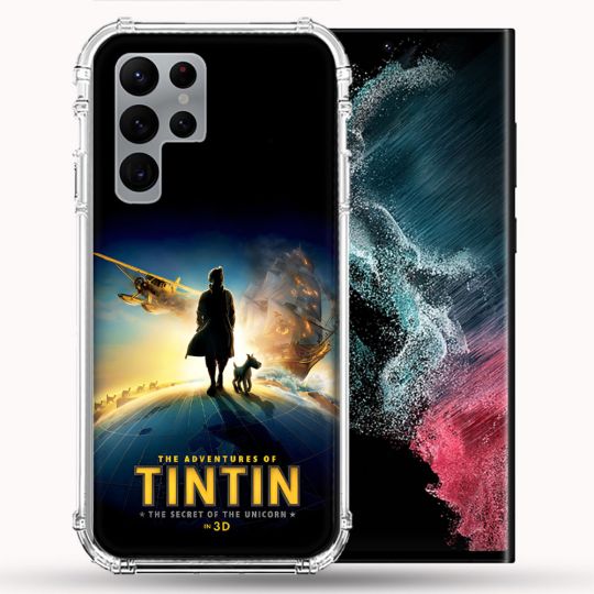 Coque Pour Samsung Galaxy S22 Ultra Tintin Affiche