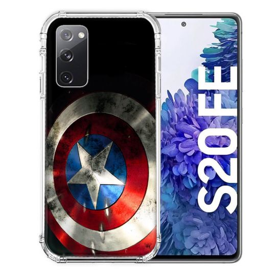 Coque Pour Samsung Galaxy S20 FE / S20FE Captain America Bouclier