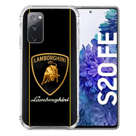 Coque Pour Samsung Galaxy S20 FE / S20FE Lamborghini Carbone