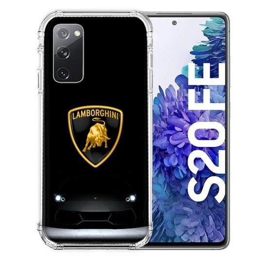 Coque Pour Samsung Galaxy S20 FE / S20FE Lamborghini Noir